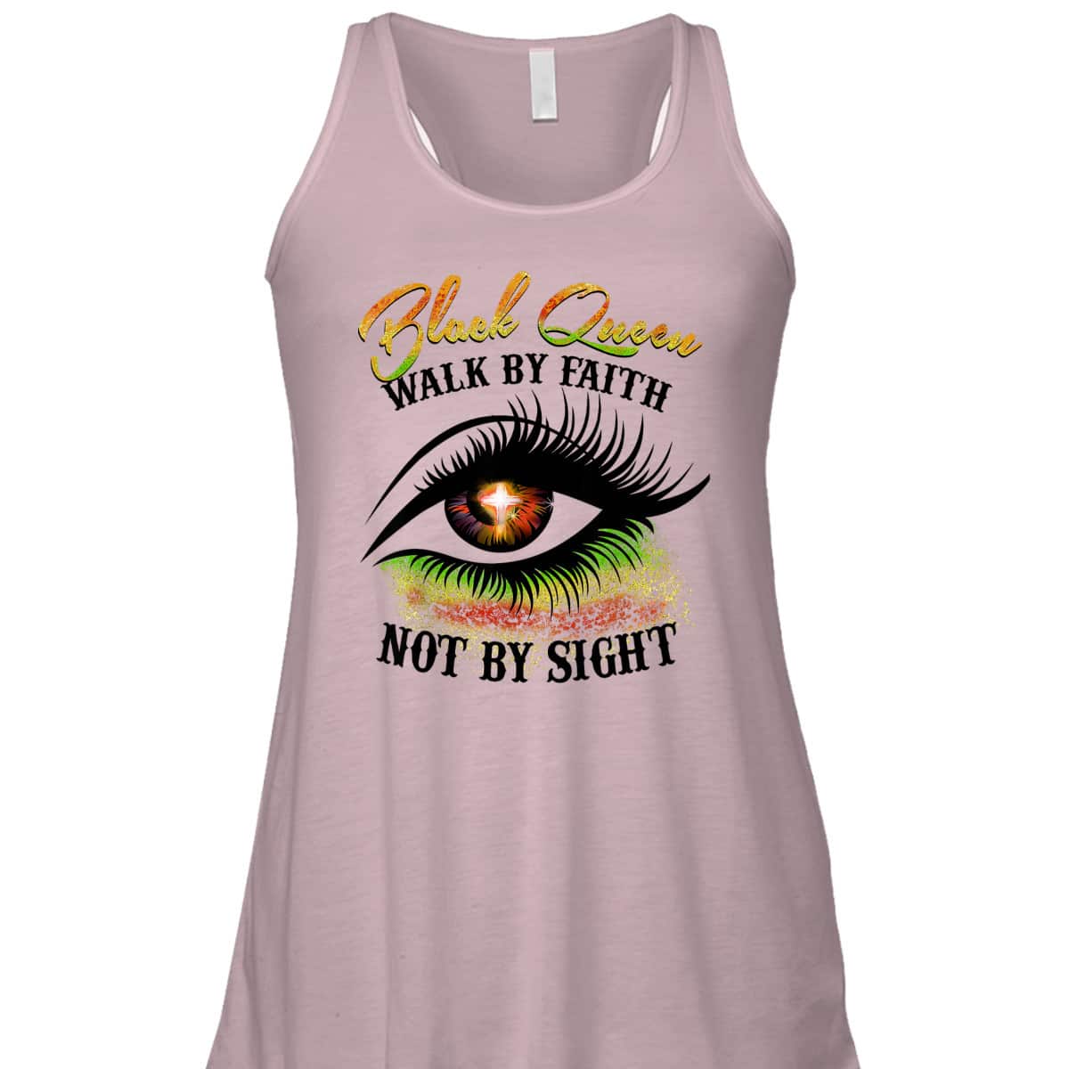 Black Queen Walk By Faith Not By Sight Christian Spiritual T-Shirt Black Queen Walk By Faith Not By Sight Christian Spiritual T-Shirt