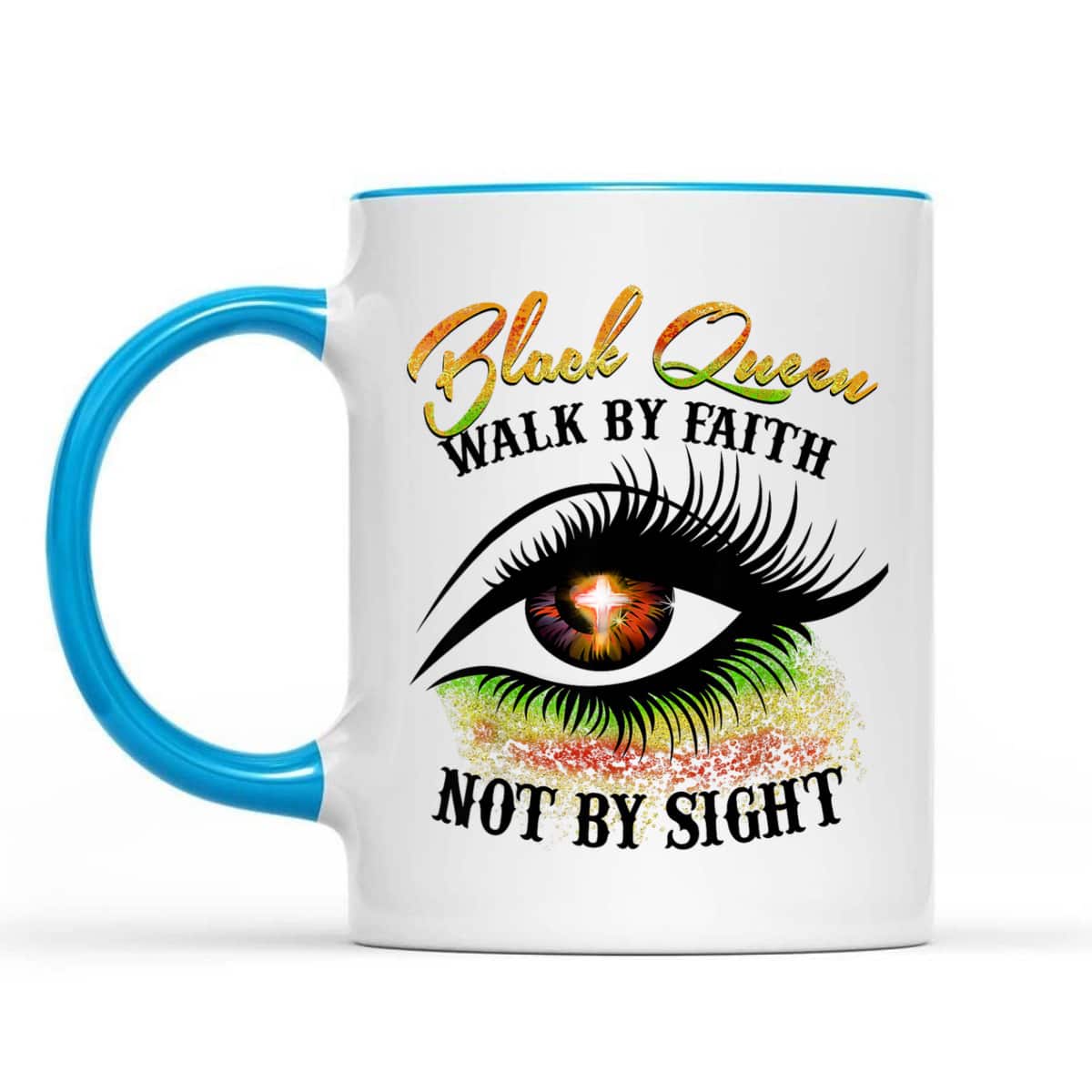 Black Queen Walk By Faith Not By Sight Christian Spiritual T-Shirt Black Queen Walk By Faith Not By Sight Christian Spiritual T-Shirt
