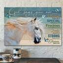 Beautiful Horse God Says You Are Bible Verse Scripture Canvas Wall Art