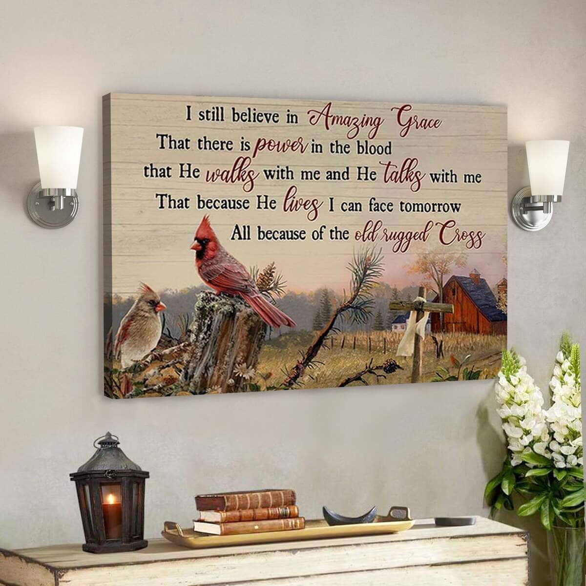 Cardinal Old Barn I Still Believe In Amazing Grace Bible Verse Jesus Scripture Canvas Wall Art Cardinal Old Barn I Still Believe In Amazing Grace Bible Verse Jesus Scripture Canvas Wall Art