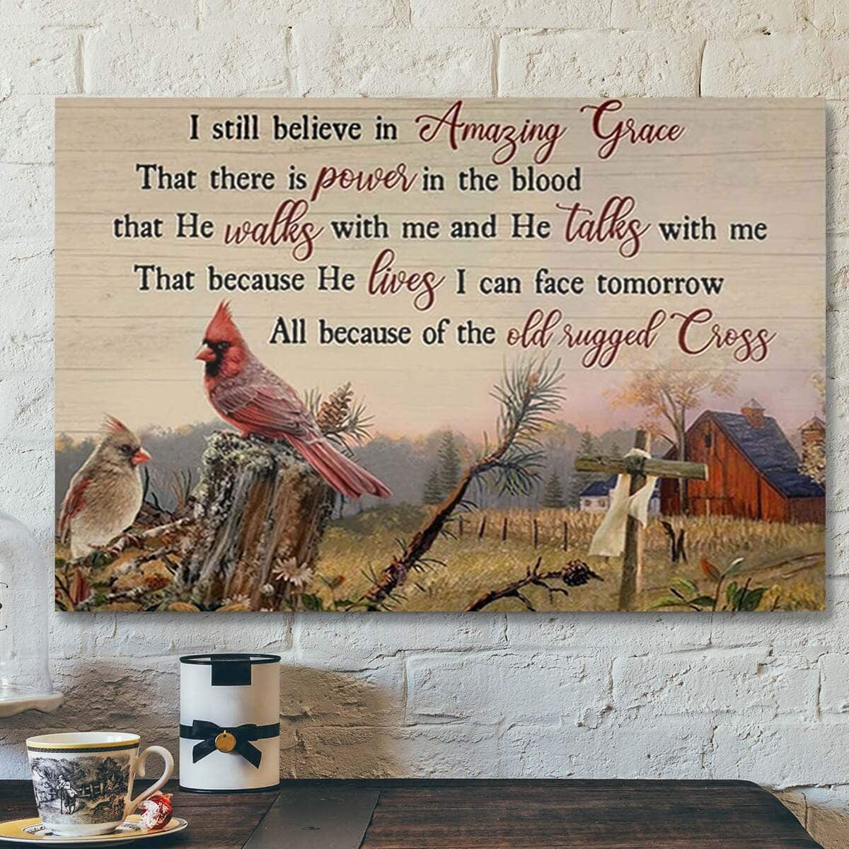 Cardinal Old Barn I Still Believe In Amazing Grace Bible Verse Jesus Scripture Canvas Wall Art Cardinal Old Barn I Still Believe In Amazing Grace Bible Verse Jesus Scripture Canvas Wall Art