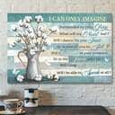 Flower I Can Only Imagine Bible Verse Jesus Scripture Canvas Wall Art