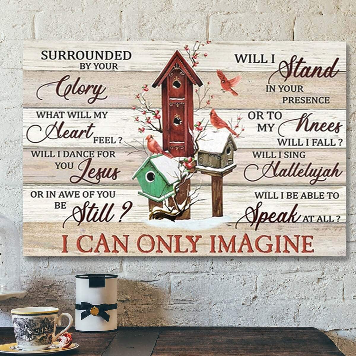 Cardinal I Can Only Imagine Frozen Cranberry Bible Verse Jesus Scripture Canvas Wall Art Cardinal I Can Only Imagine Frozen Cranberry Bible Verse Jesus Scripture Canvas Wall Art