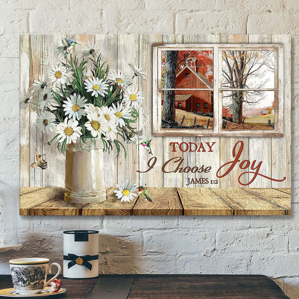 Today I Choose Joy 30 Bible Verse Scripture Canvas Wall Art Today I Choose Joy 30 Bible Verse Scripture Canvas Wall Art