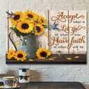 Accept What Is Let Go Of What Was Have Faith In What Will Be Bible Verse Scripture Canvas Wall Art