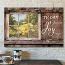 Today I Choose Day Joy Faith James 12 Bible Verse Scripture Canvas Wall Art