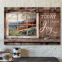Today I Choose Day Joy James 12 Christian Bible Verse Scripture Canvas Wall Art