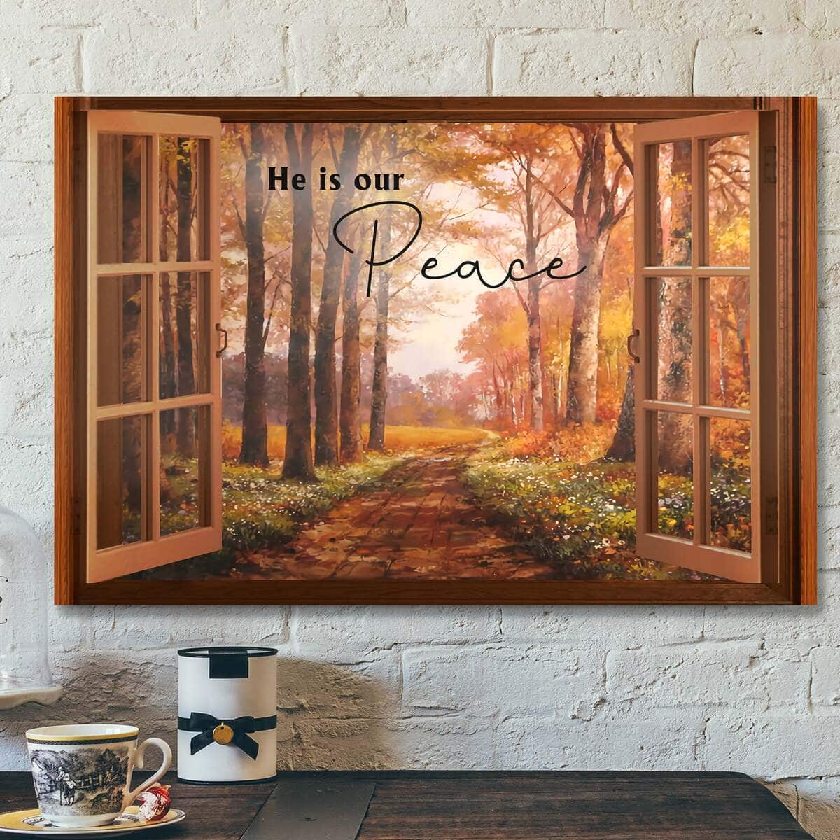 He It Our Peace Bible Verse Scripture Canvas Wall Art For Christians He It Our Peace Bible Verse Scripture Canvas Wall Art For Christians