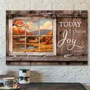 Today I Choose Day Joy James 12 Bible Verse Faith Scripture Canvas Wall Art