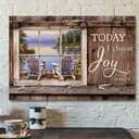 Today I Choose Day Joy James 12 Faith Bible Verse Scripture Canvas Wall Art For Christians