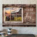Today I Choose Day Joy James 12 Bible Verse Scripture Faith Canvas Wall Art For Christian