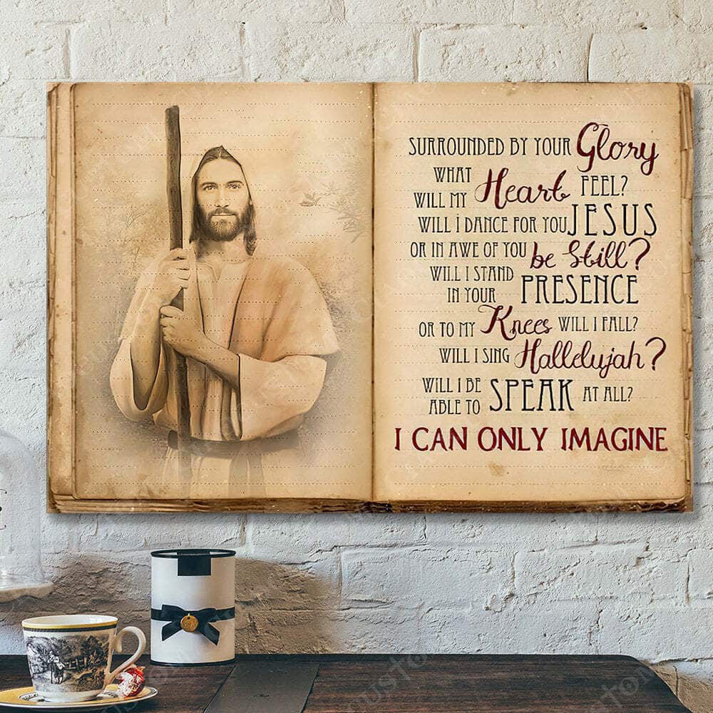 I Can Only Imagine Faith Religious Jesus Christ Bible Verse Scripture Canvas Wall Art I Can Only Imagine Faith Religious Jesus Christ Bible Verse Scripture Canvas Wall Art