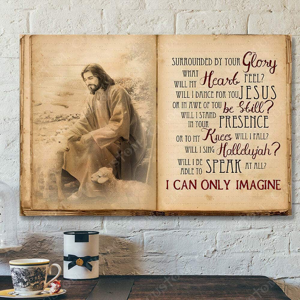I Can Only Imagine Christian Canvas Wall Art Jesus Christ Bible Verse Scripture I Can Only Imagine Christian Canvas Wall Art Jesus Christ Bible Verse Scripture