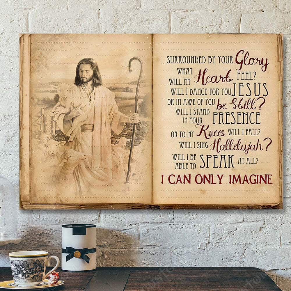 I Can Only Imagine Jesus Christ Bible Verse Scripture Christian Canvas Wall Art I Can Only Imagine Jesus Christ Bible Verse Scripture Christian Canvas Wall Art