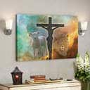 Lion Jesus Christ Cross Bible Verse Scripture Canvas Wall Art Lion Jesus Christ Cross Bible Verse Scripture Canvas Wall Art