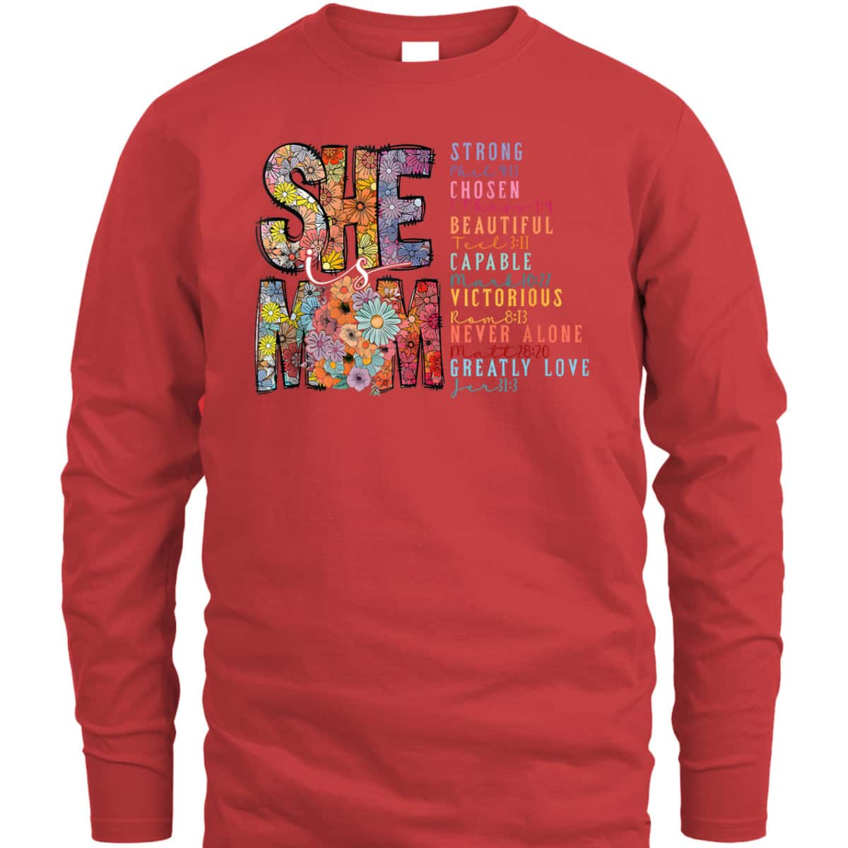 She Is Mom Christian Mother's Day Jesus Mama Religious T-Shirt She Is Mom Christian Mother's Day Jesus Mama Religious T-Shirt