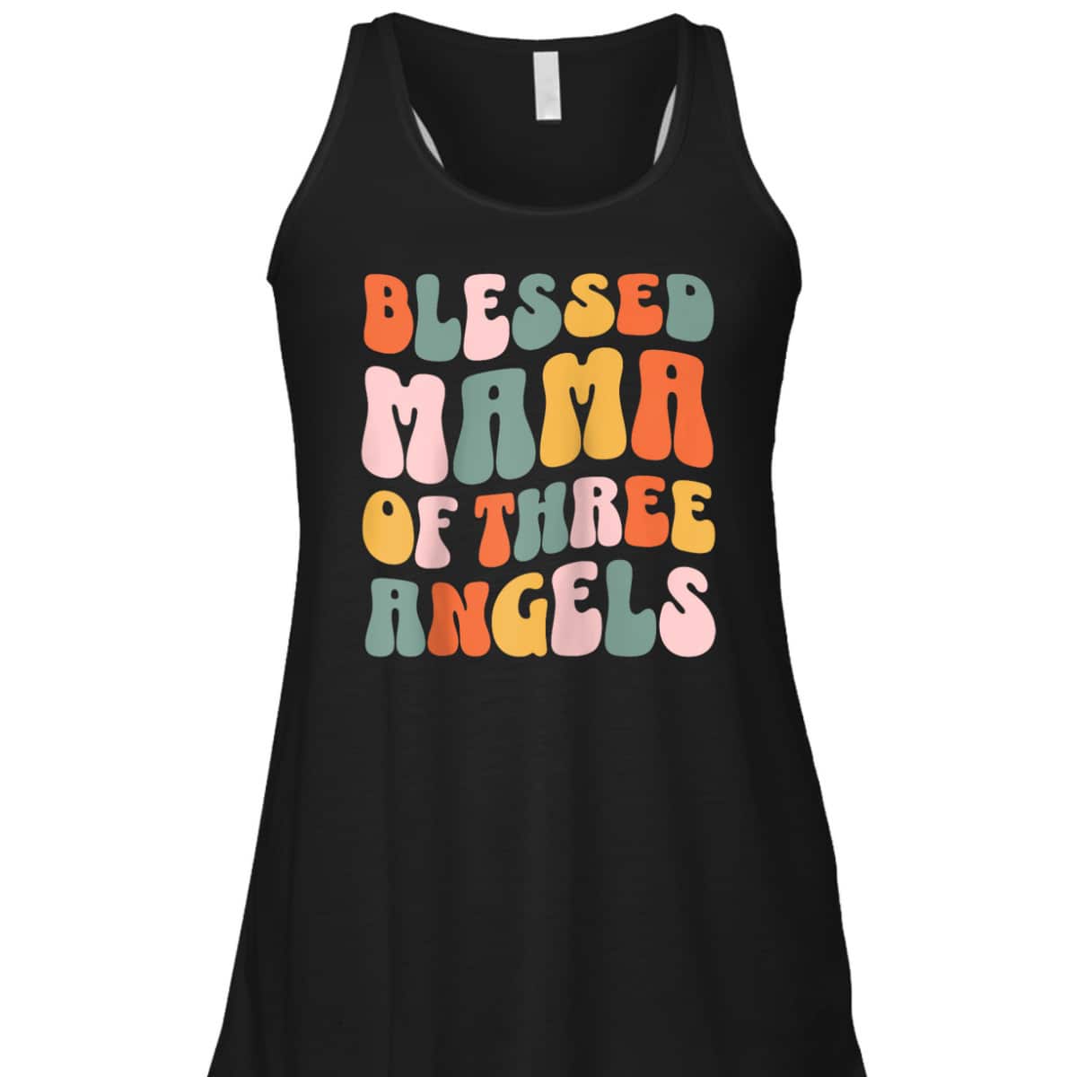 Mama Of Three Angels Christian Religious T-Shirt Mother's Day Gift Mama Of Three Angels Christian Religious T-Shirt Mother's Day Gift