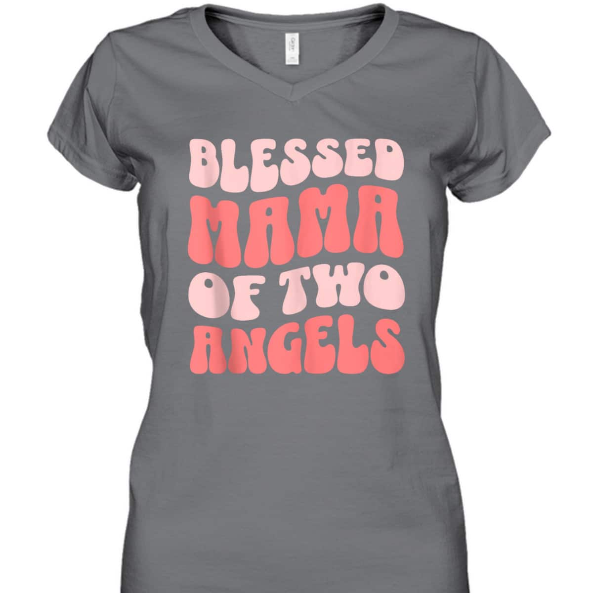 Mama Of Two Angels Christian Religious T-Shirt Mother's Day Gift Mama Of Two Angels Christian Religious T-Shirt Mother's Day Gift