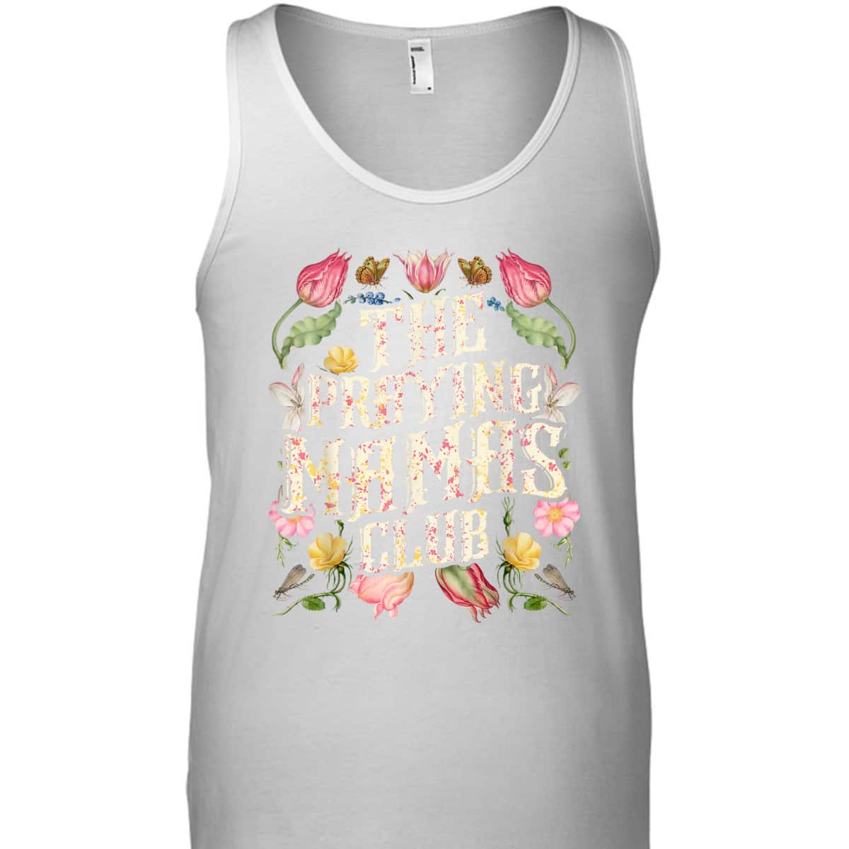 The Praying Mamas Club Christian Mom Wildflowers Watercolor T-Shirt The Praying Mamas Club Christian Mom Wildflowers Watercolor T-Shirt