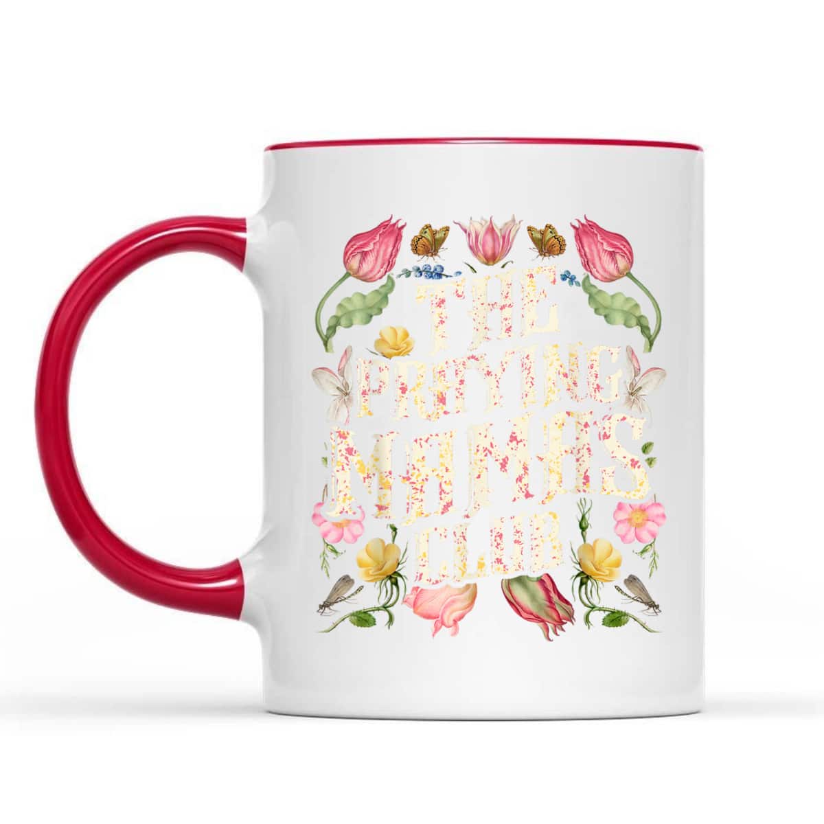 The Praying Mamas Club Christian Mom Wildflowers Watercolor T-Shirt The Praying Mamas Club Christian Mom Wildflowers Watercolor T-Shirt