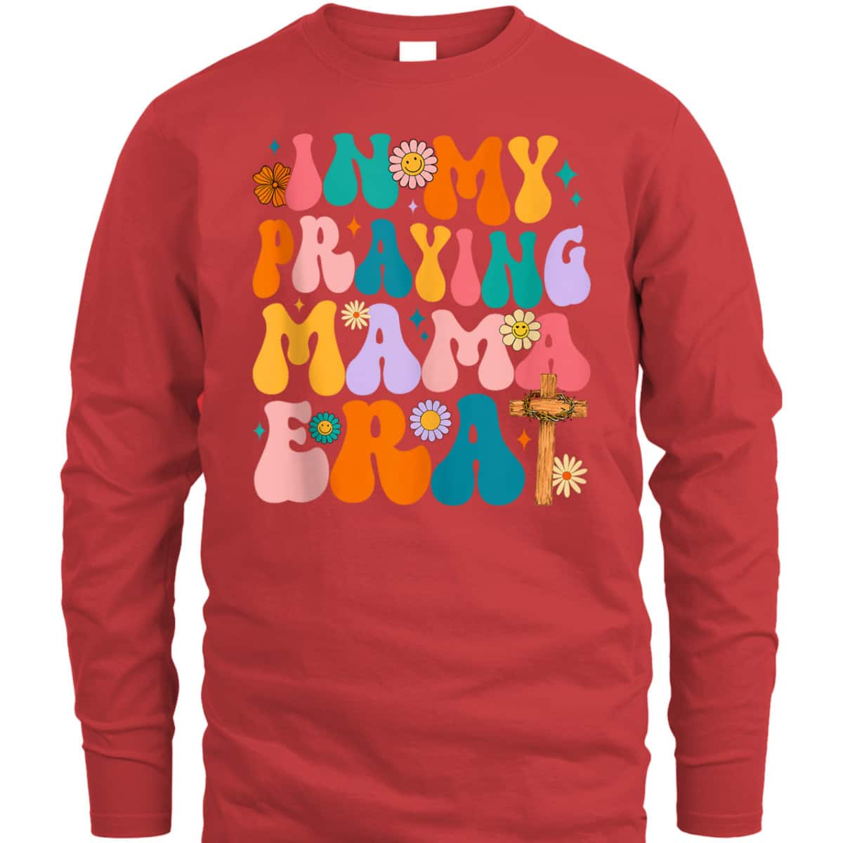 Groovy Hippie In My Praying Mama Era Christian Mothers Day T-Shirt Groovy Hippie In My Praying Mama Era Christian Mothers Day T-Shirt