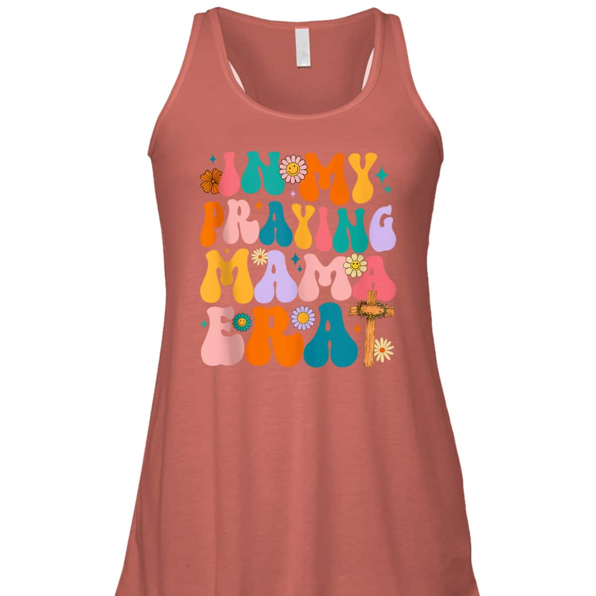 Groovy Hippie In My Praying Mama Era Christian Mothers Day T-Shirt Groovy Hippie In My Praying Mama Era Christian Mothers Day T-Shirt