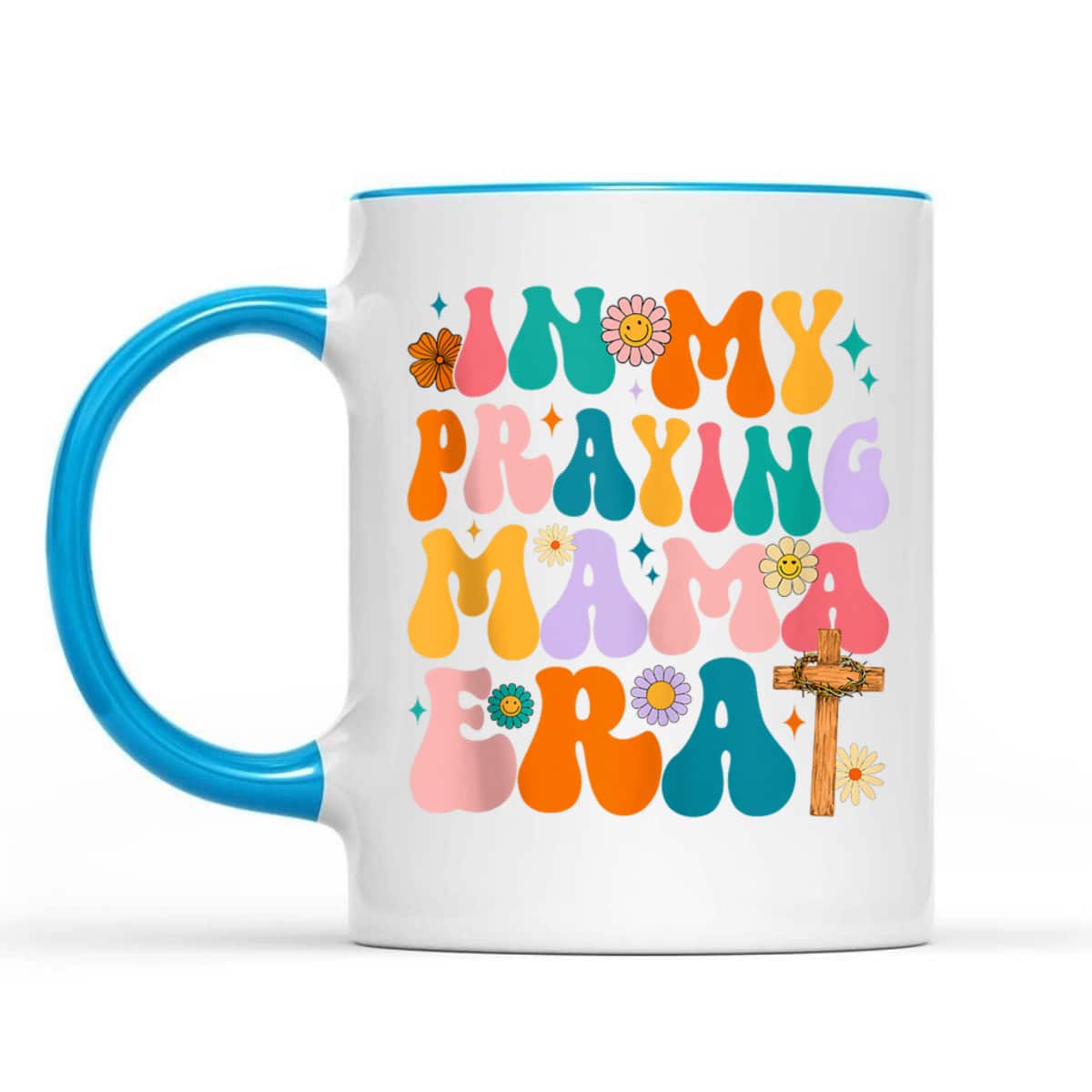 Groovy Hippie In My Praying Mama Era Christian Mothers Day T-Shirt Groovy Hippie In My Praying Mama Era Christian Mothers Day T-Shirt