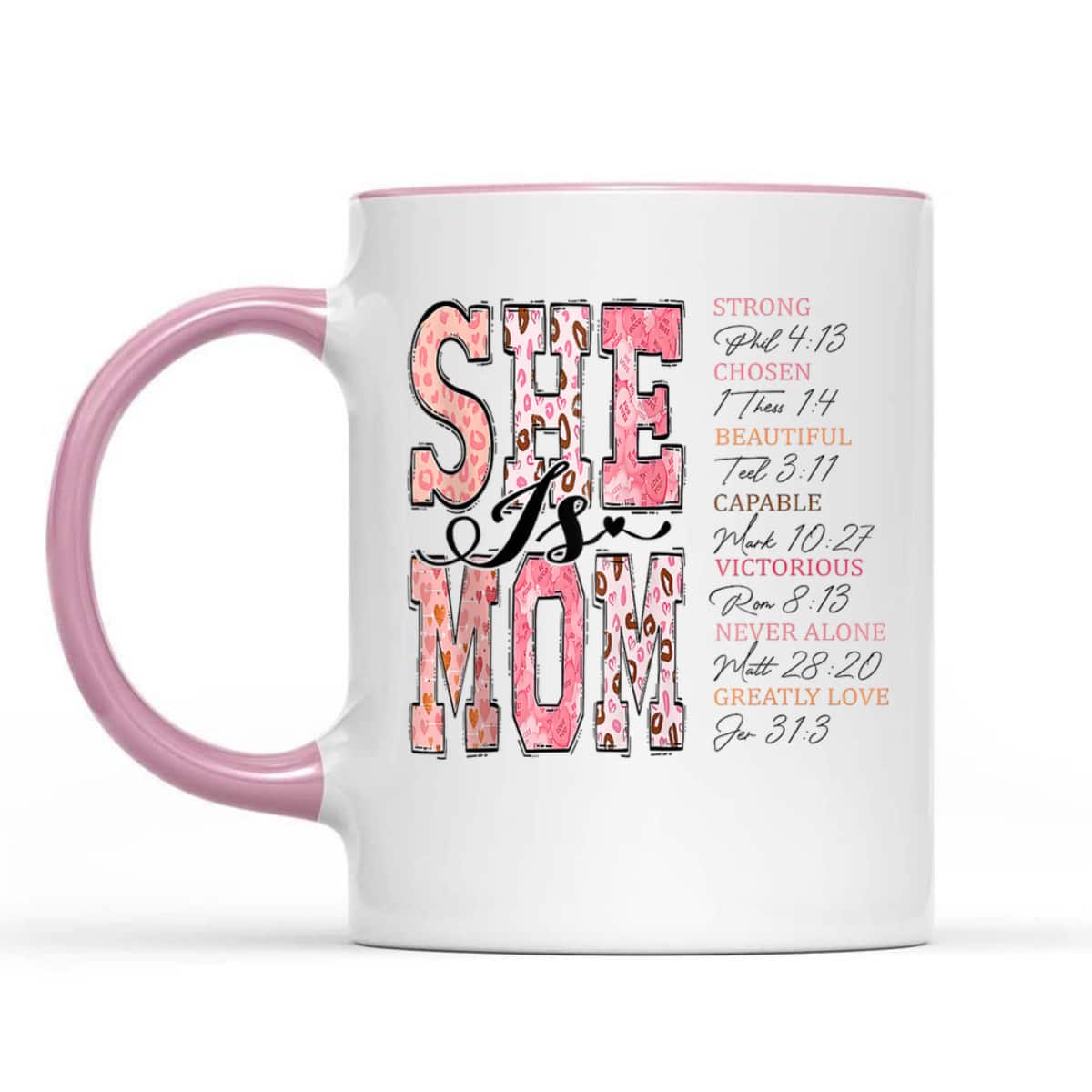 She Is Mom Christian Bible Verse Religious Mother's Day T-Shirt Gift She Is Mom Christian Bible Verse Religious Mother's Day T-Shirt Gift