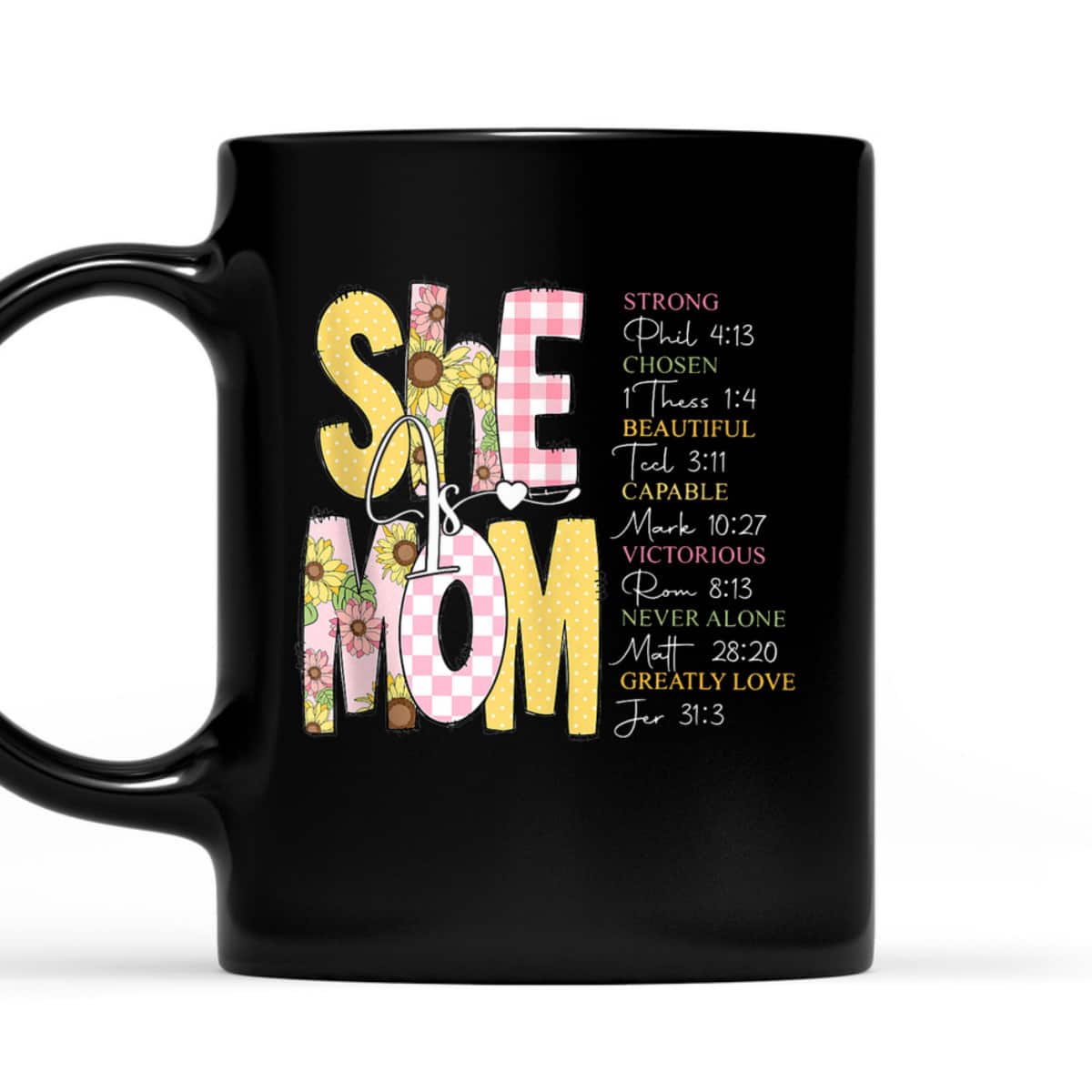 She Is Mom Christian Retro Pink Style Mother's Day T-Shirt She Is Mom Christian Retro Pink Style Mother's Day T-Shirt