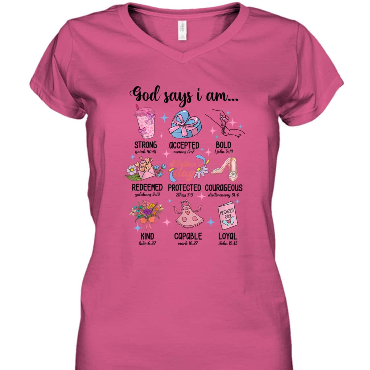 God Says I Am Jesus Christian Mothers Day Religious T-Shirt God Says I Am Jesus Christian Mothers Day Religious T-Shirt