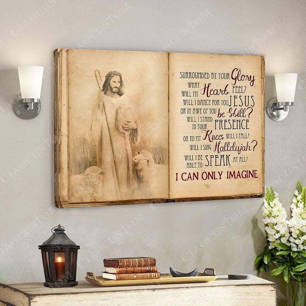 I Can Only Imagine Jesus Christ And Lambs Bible Verse Scripture Canvas Wall Art I Can Only Imagine Jesus Christ And Lambs Bible Verse Scripture Canvas Wall Art