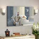 Christian Canvas Wall Art Jesus And Dove Religious Gift For Christians Christian Canvas Wall Art Jesus And Dove Religious Gift For Christians