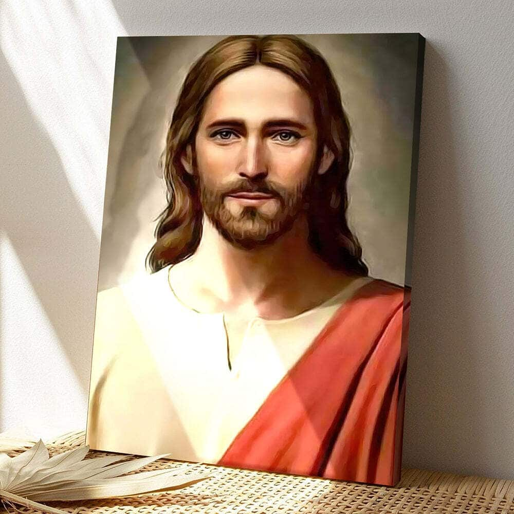 Jesus Portrait Faith Jesus Christ Bible Verse Scripture Canvas Print