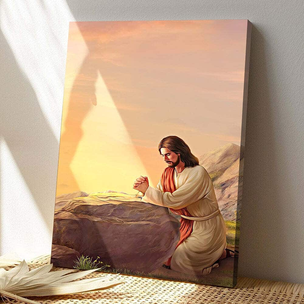 Christian Jesus Christ Bible Verse Scripture Gift Canvas Print