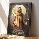 Christian Bible Verse Scripture Jesus God Never Shuts One Door Without Opening Another Canvas Print