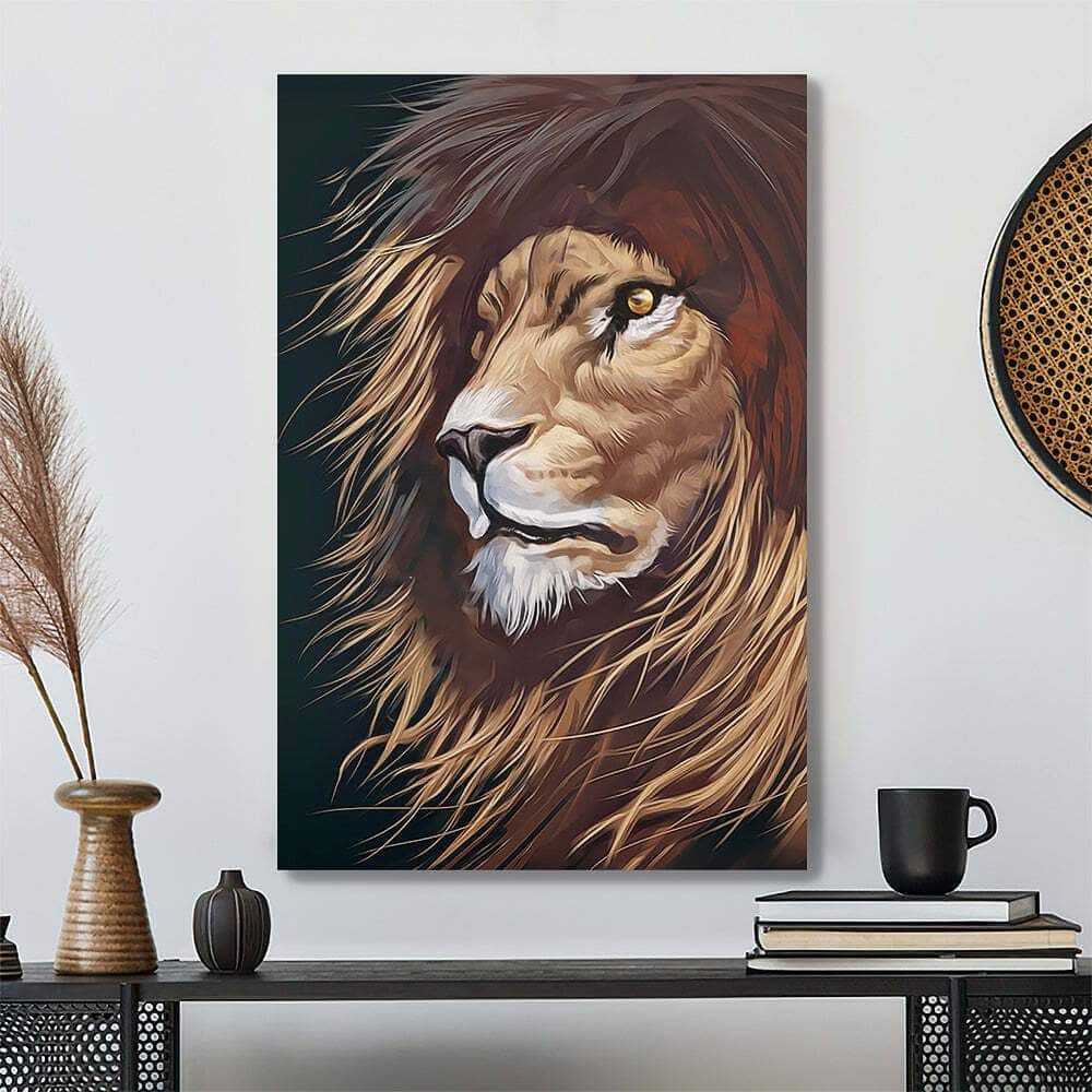 Christ And Lion Picture Jesus Bible Verse Scripture Canvas Print Christ And Lion Picture Jesus Bible Verse Scripture Canvas Print