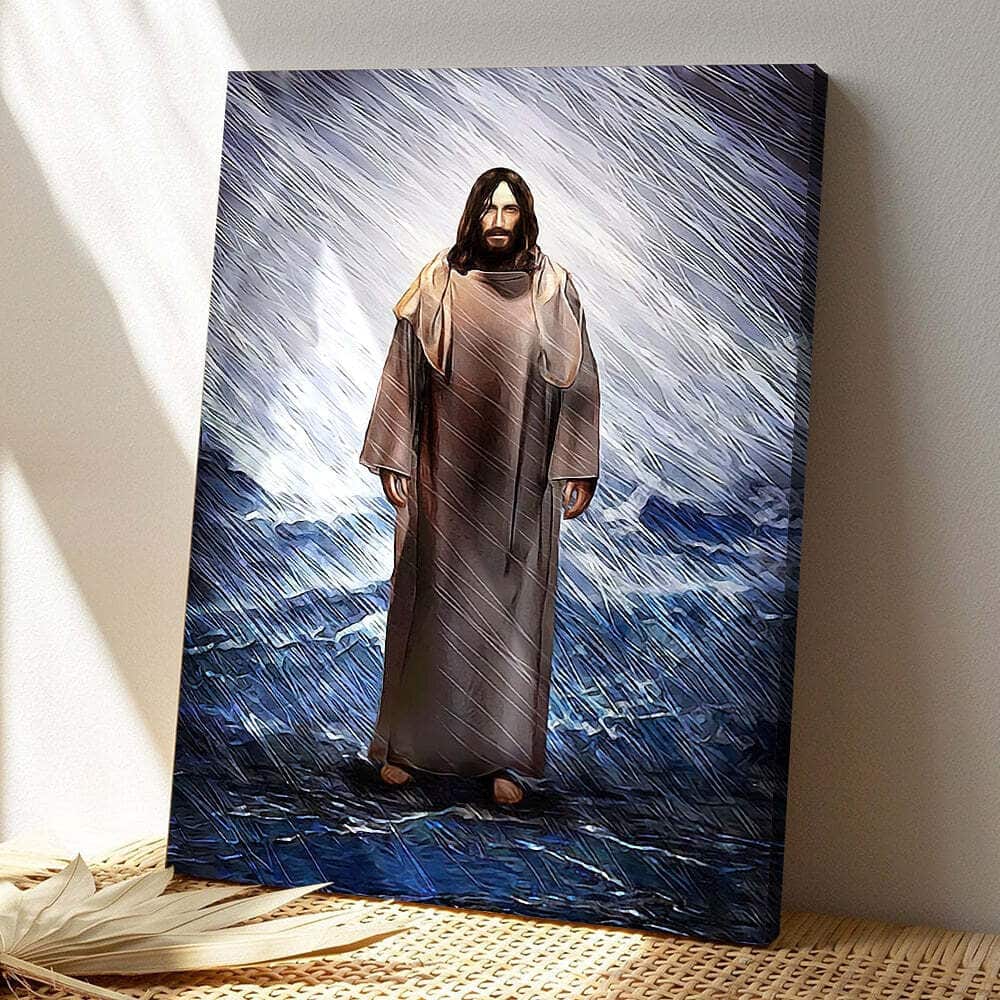 Christian Jesus Christ The Sea Bible Verse Scripture Canvas Print Christian Jesus Christ The Sea Bible Verse Scripture Canvas Print