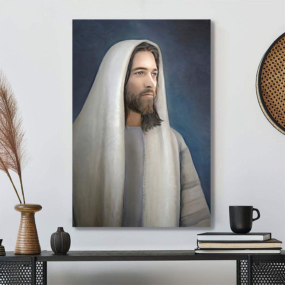 Christian Jesus Portrait Canvas Print Gift For Christian Christian Jesus Portrait Canvas Print Gift For Christian