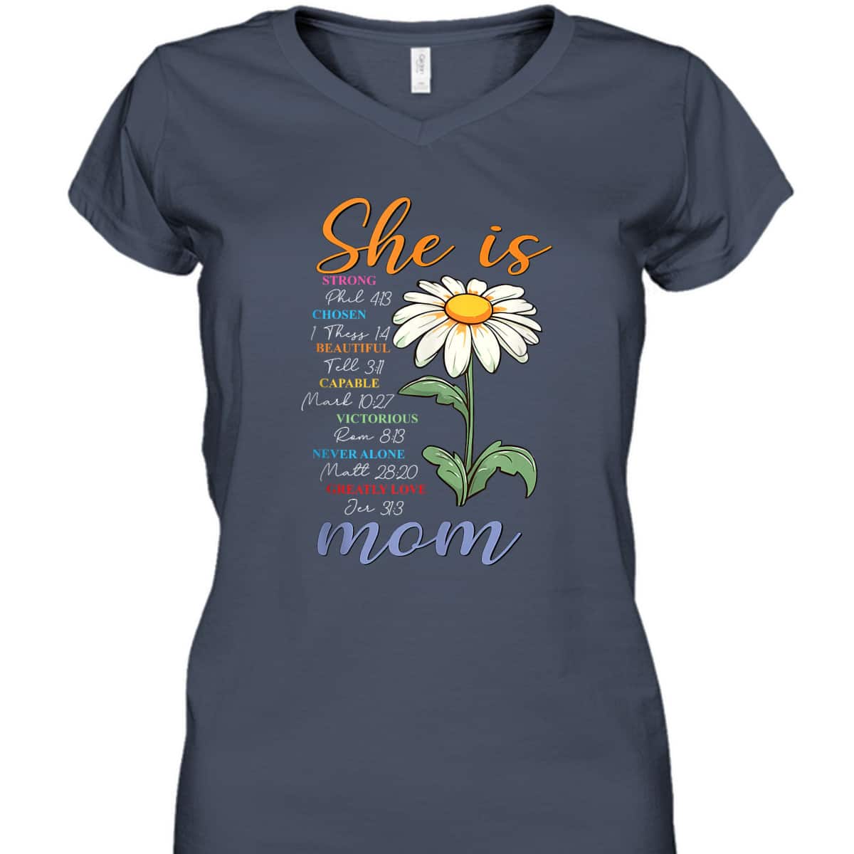 Mother's Day T-Shirt Christian She Is Bible Verse Religious Gift Mother's Day T-Shirt Christian She Is Bible Verse Religious Gift