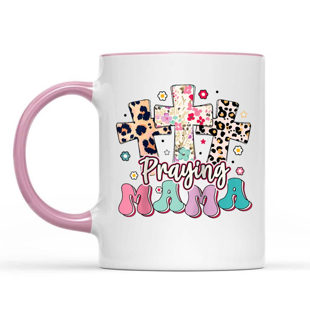 Christian Cross Praying Mama Religious Mother's Day T-Shirt For Christian Mom Christian Cross Praying Mama Religious Mother's Day T-Shirt For Christian Mom