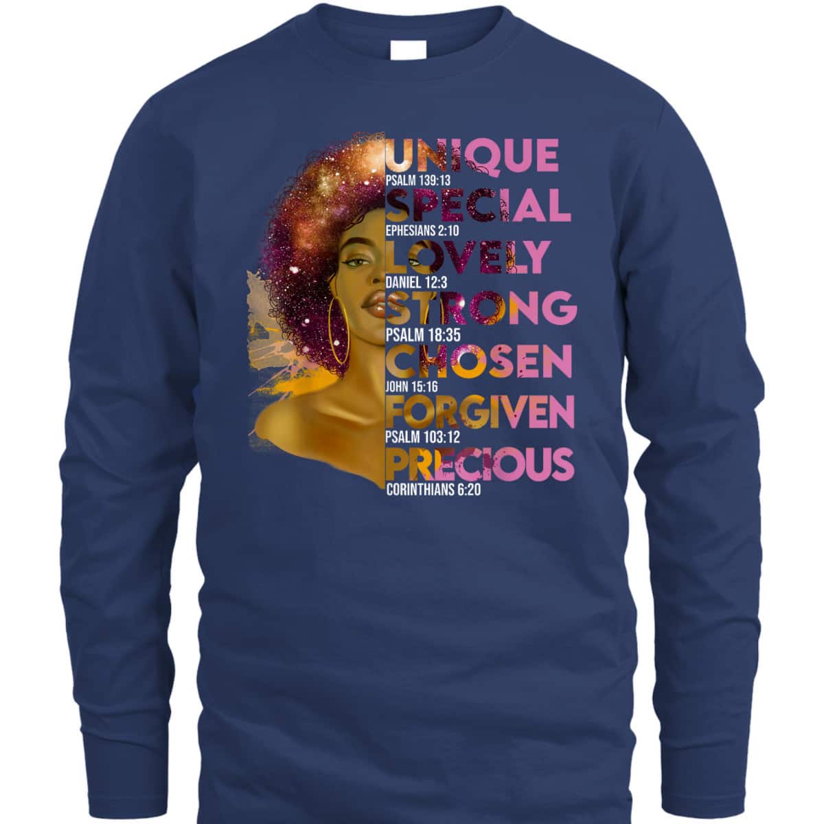 Black History Month Christian African Woman Motivational Bible Verse T-Shirt Black History Month Christian African Woman Motivational Bible Verse T-Shirt