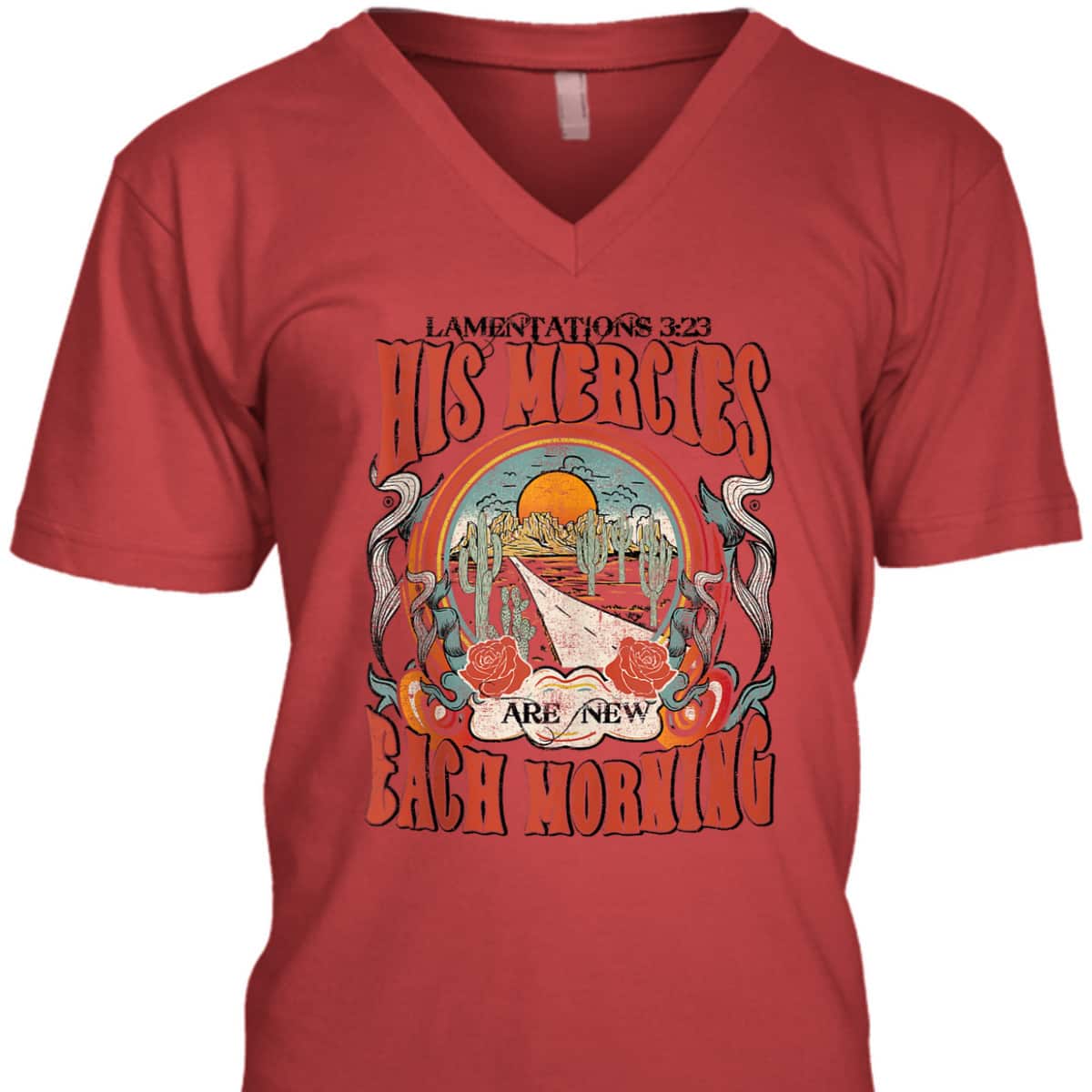 His Mercies Are New Each Morning Lamentation 323 Bible Verse Christian T-Shirt His Mercies Are New Each Morning Lamentation 323 Bible Verse Christian T-Shirt