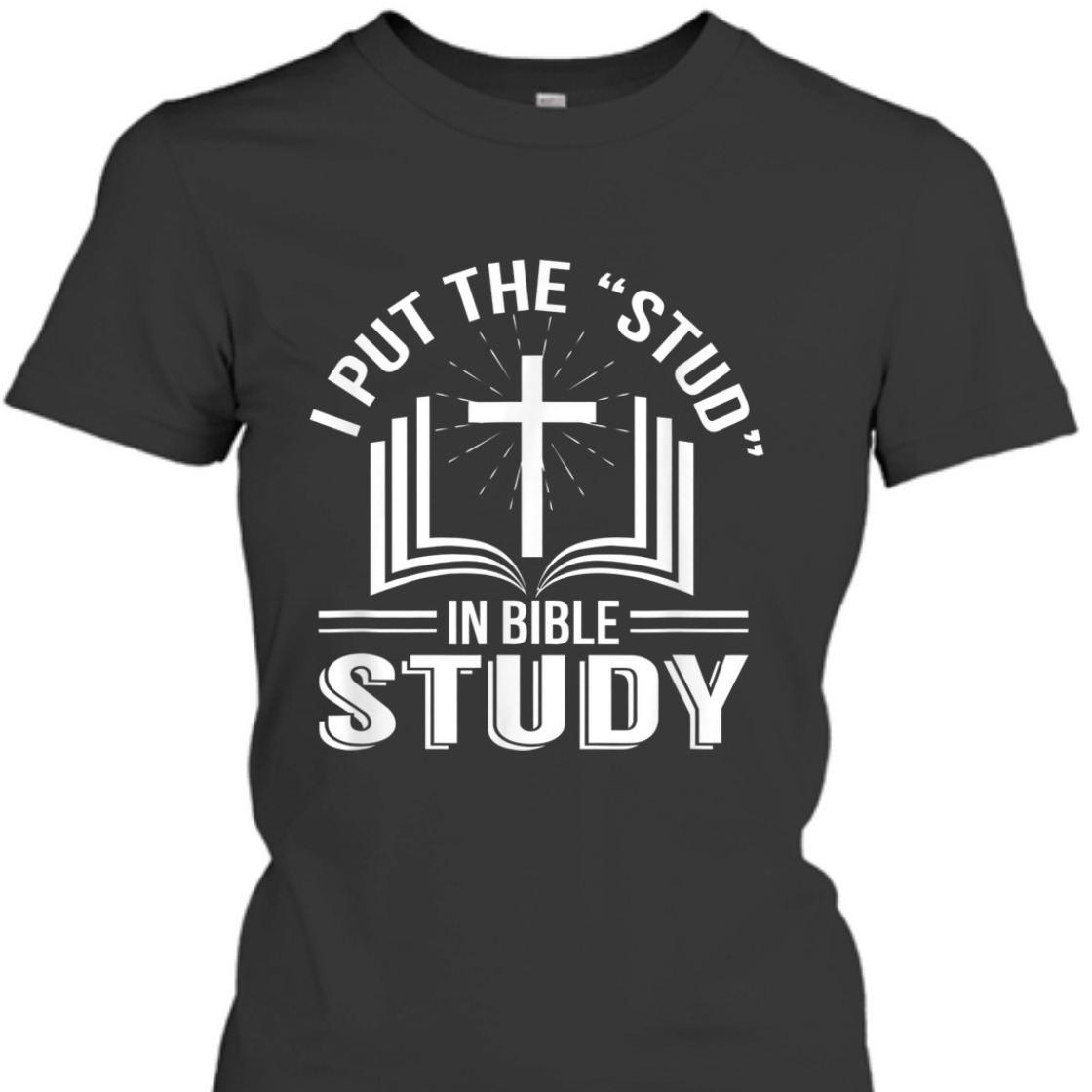 I Put The Stud In Bible Study Funny Christian Bible Study T-Shirt