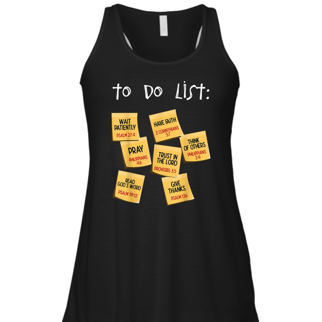 Christian To Do List Bible Verse T-Shirt Unique Gift For Any Christian