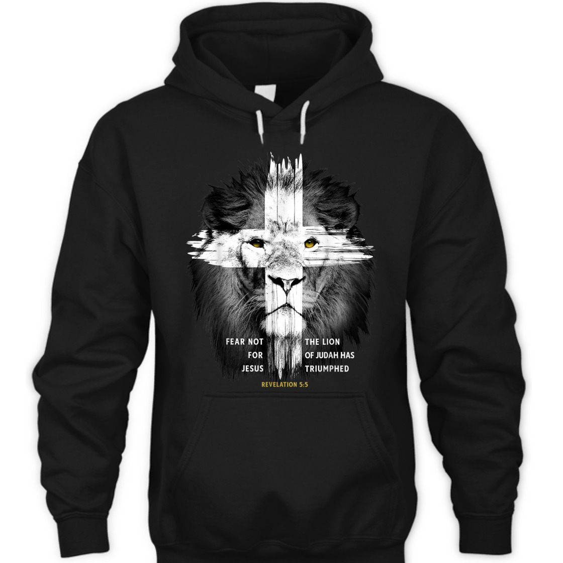 Lion Of Judah Revelation 5:5 With Cross Best Bible Verse T-Shirt For Believers Lion Of Judah Revelation 5:5 With Cross Best Bible Verse T-Shirt For Believers