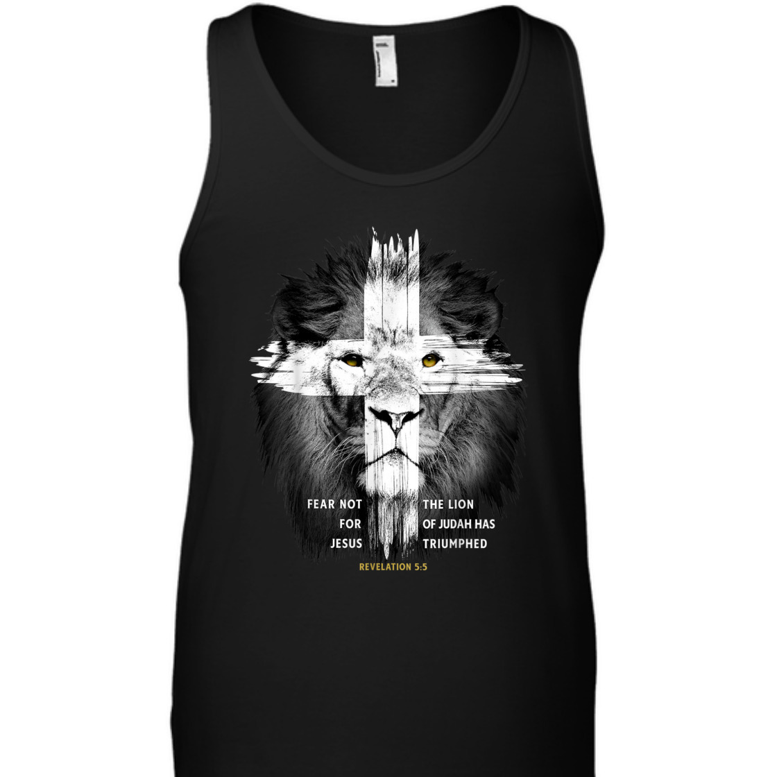 Lion Of Judah Revelation 5:5 With Cross Best Bible Verse T-Shirt For Believers Lion Of Judah Revelation 5:5 With Cross Best Bible Verse T-Shirt For Believers