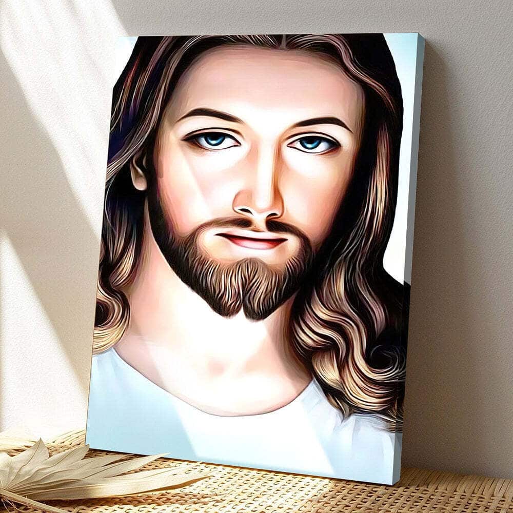 Christian Jesus Portrait Christ Bible Verse Scripture Canvas Print Christian Jesus Portrait Christ Bible Verse Scripture Canvas Print