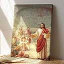 Jesus Preaching Faith Jesus Christ Bible Verse Scripture Canvas Print