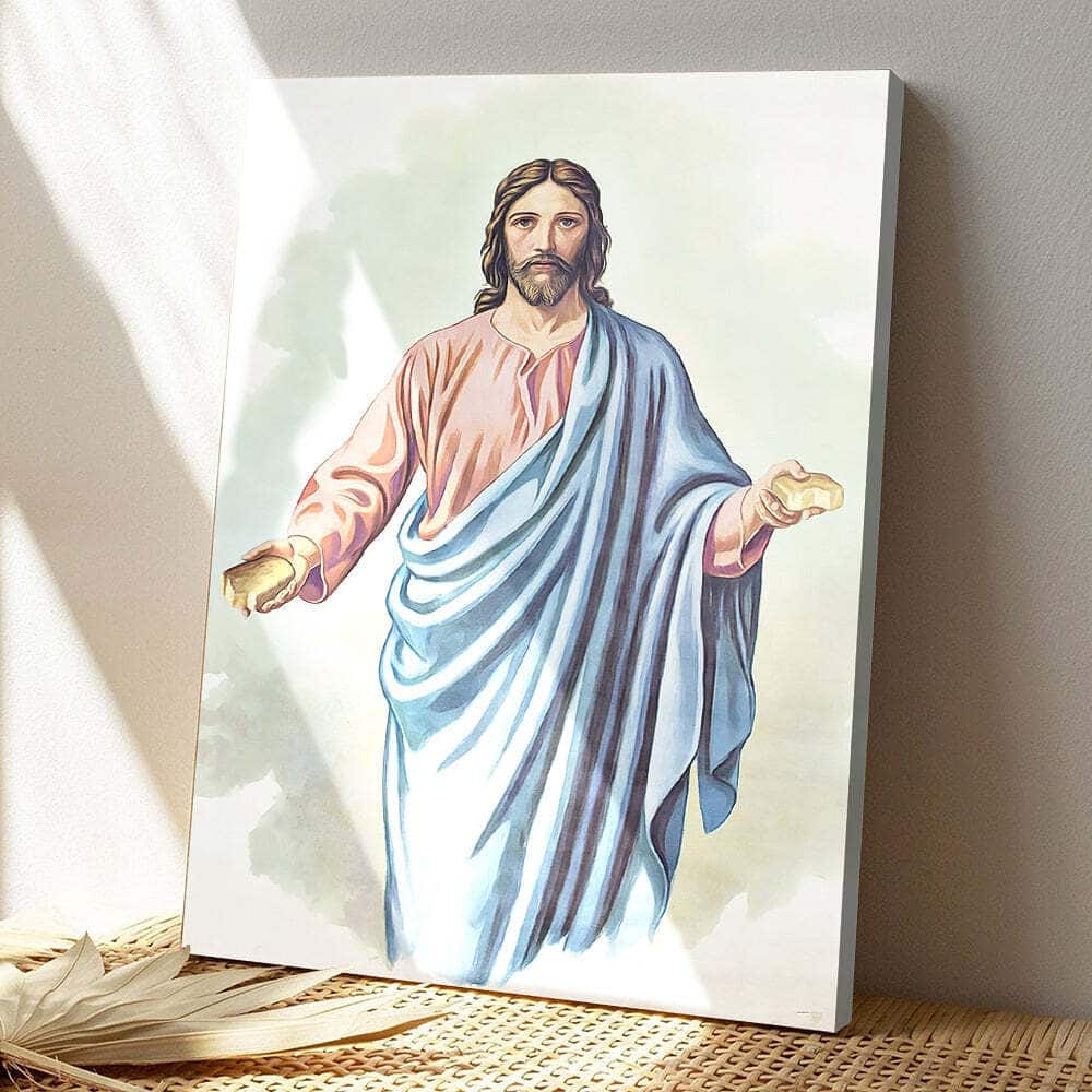 Jesus Open Hands Jesus Christ Bible Verse Scripture Canvas Print Jesus Open Hands Jesus Christ Bible Verse Scripture Canvas Print