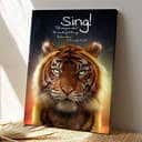 Sing Tell Everyone About The Wonderful Things He Has Done Tiger Jesus Bible Verse Scripture Canvas Print Sing Tell Everyone About The Wonderful Things He Has Done Tiger Jesus Bible Verse Scripture Canvas Print